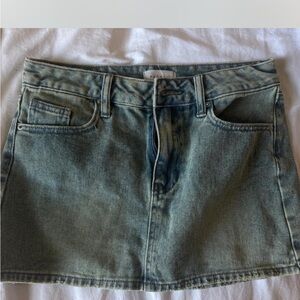 PacSun Light Blue Denim Mini Skirt